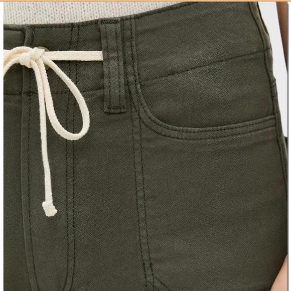 PAIGE Womens Vintage Forester Green Ari Wide Leg Pants NWT - Size 34 16/18 US - Picture 5 of 12